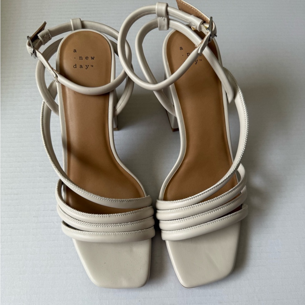 A New Day Off-White Strappy Sandals